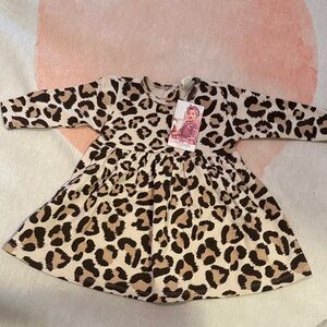 Tesa Babe Leopard Fun Baby Dress 100% cotton